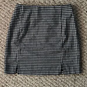 Eyeshadow Size 1 Black & White plaid mini skirt
